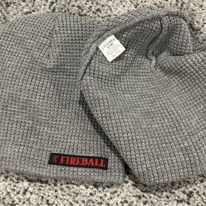 Fireball beanie hat, gray